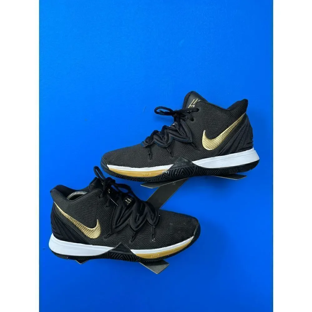 Nike Boys Kyrie 5 AQ2456-007 Black Basketball Shoes Sneakers Size 7Y